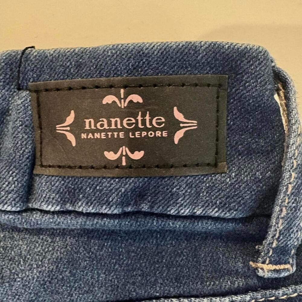 NWT Nanette Lepore Belle High Rise Ankle Skinny Denim Jeans Utility Minimalist - Picture 8 of 9